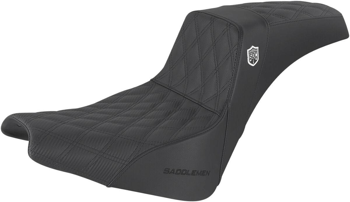 SC81830DB - Saddlemen Pro Series SDC Performance Gripper Lumbar Seat For Harley Davidson FLDE 1750 2018-2020 - Black