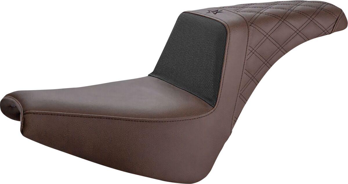 UN18-30-173BR - Saddlemen Unknown Industries Performance Gripper Seat For Harley Davidson FXBB 1750 2018-2020 - Brown