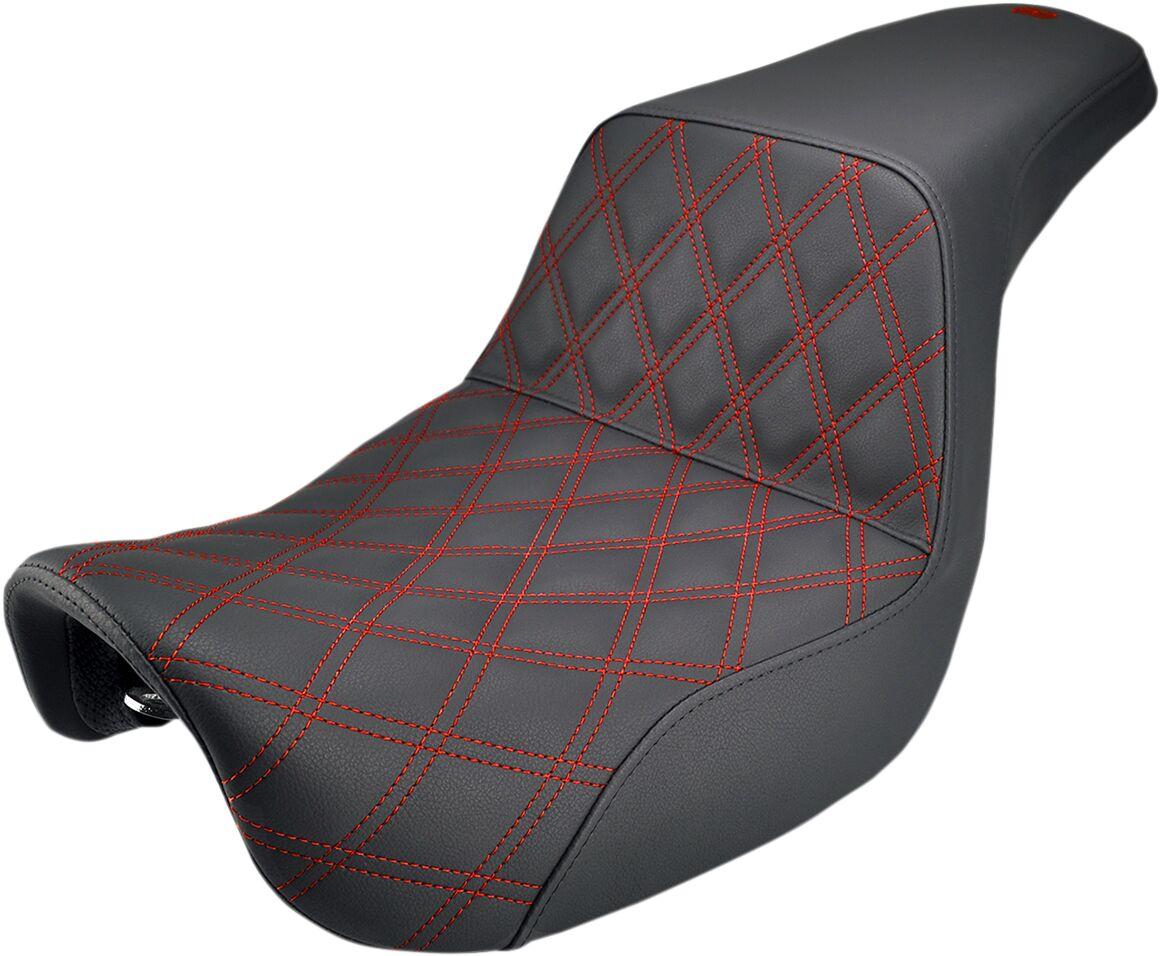 806-04-172RD - Saddlemen Step Up Seat For Harley Davidson FLD 1690 2012-2013 - Red