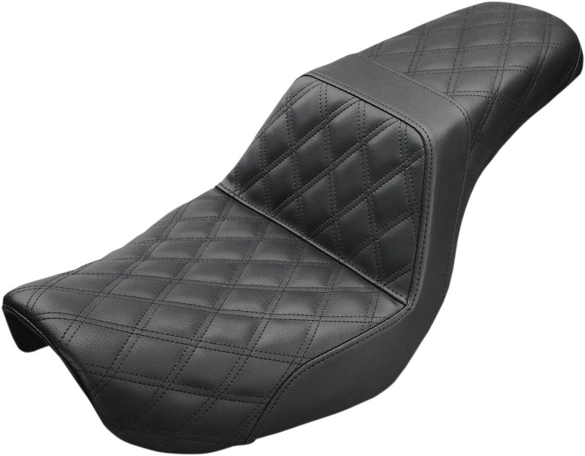 804-04-175 - Saddlemen Step Up Lattice Seat For Harley Davidson FXD 1450 Dyna Super Glide 2004-2005 - Black
