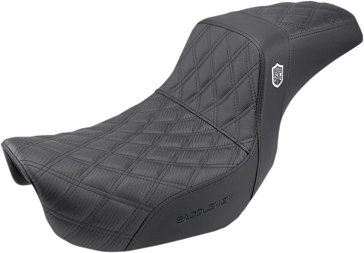 SC80604D0 - Saddlemen Pro Series SDC Performance Gripper Lumbar Seat For Harley Davidson FLD 1690 2012-2013 - Black