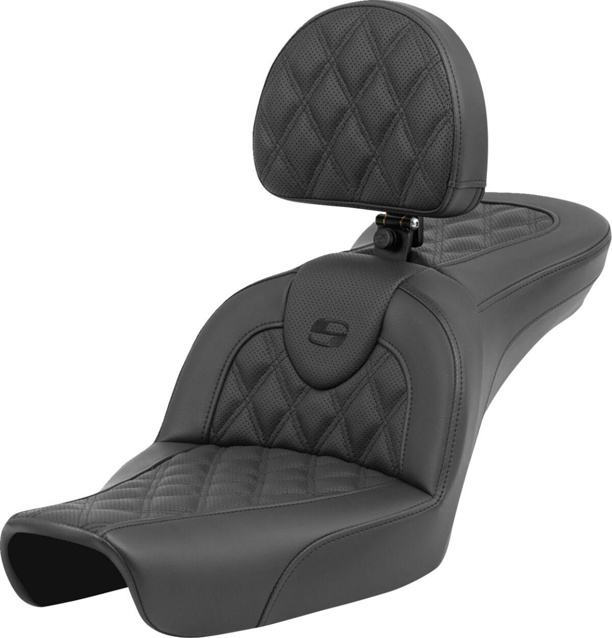 896-04-182BR - Saddlemen Roadsofa Gripper Seat For Harley Davidson FXD 1340 1996-1998 - Black