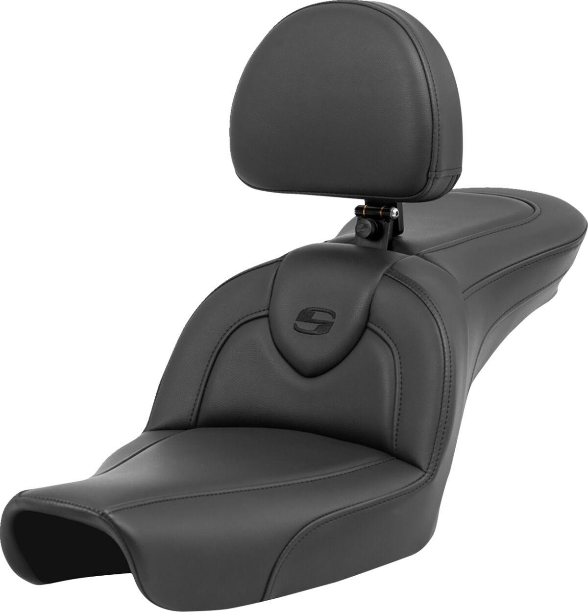 896-04-187BR - Saddlemen Roadsofa Standard Reach Seat For Harley Davidson FXD 1340 1996-1998 - Black