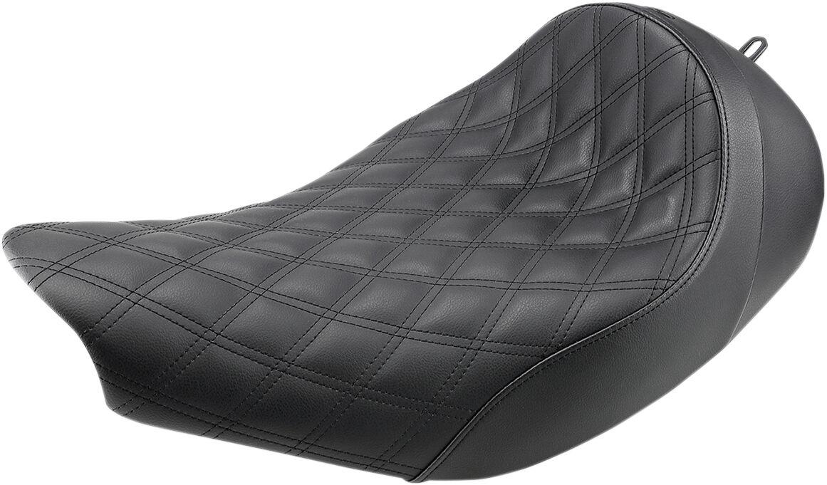 I14-07-002LS - Saddlemen Renegade Lattice Stitch Solo Seat For Indian Chief 111 2014-2020 - Black