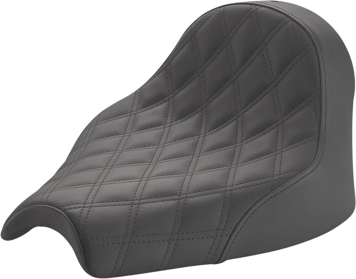 I21-04-002LS - Saddlemen Renegade Lattice Stitched Solo Seat For Indian Chief 111 ABS 2022-2026 - Black