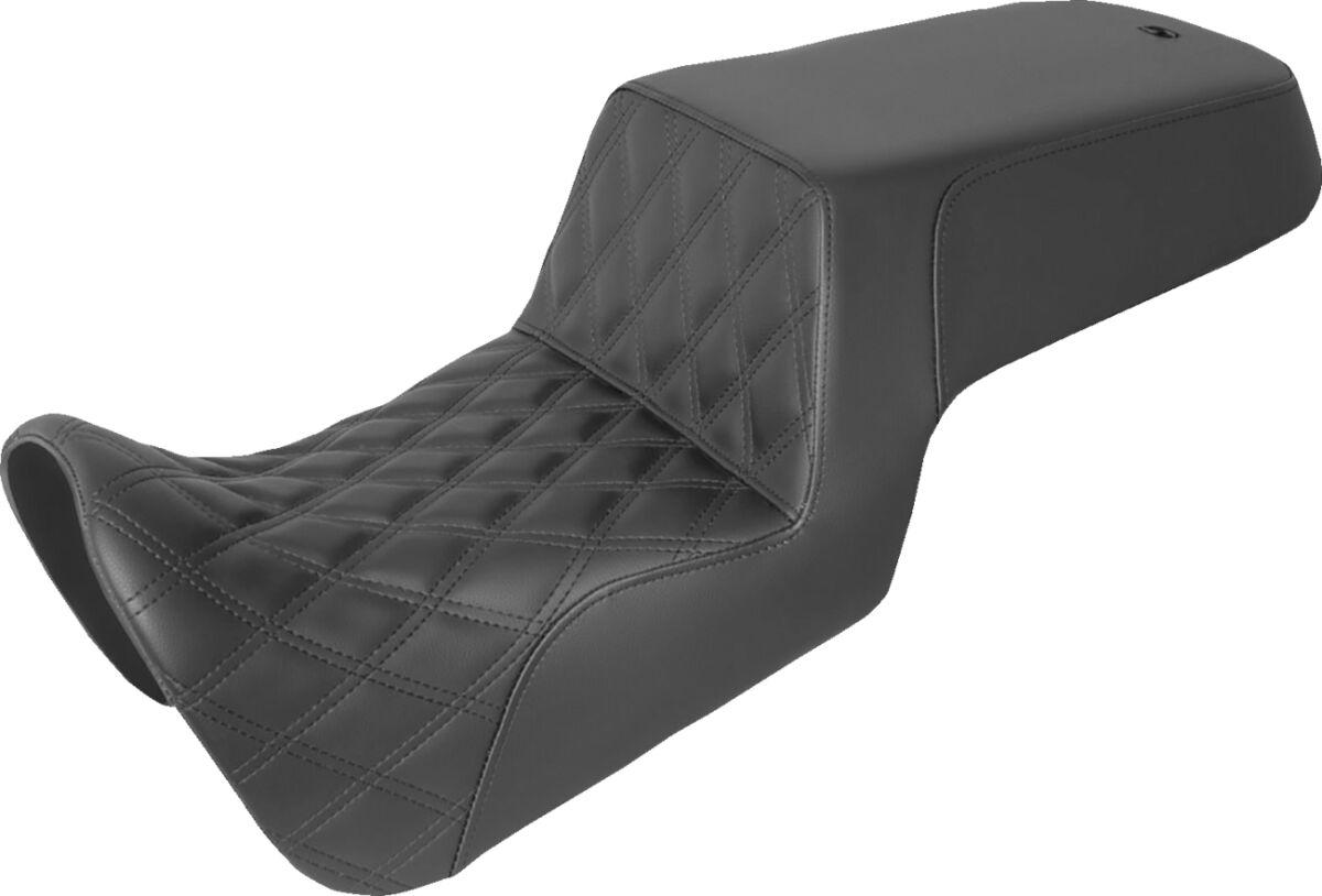 821-34-172 - Saddlemen Step Up Front Lattice Stitch Seat For Harley Davidson RA 1250 2021-2024 - Black