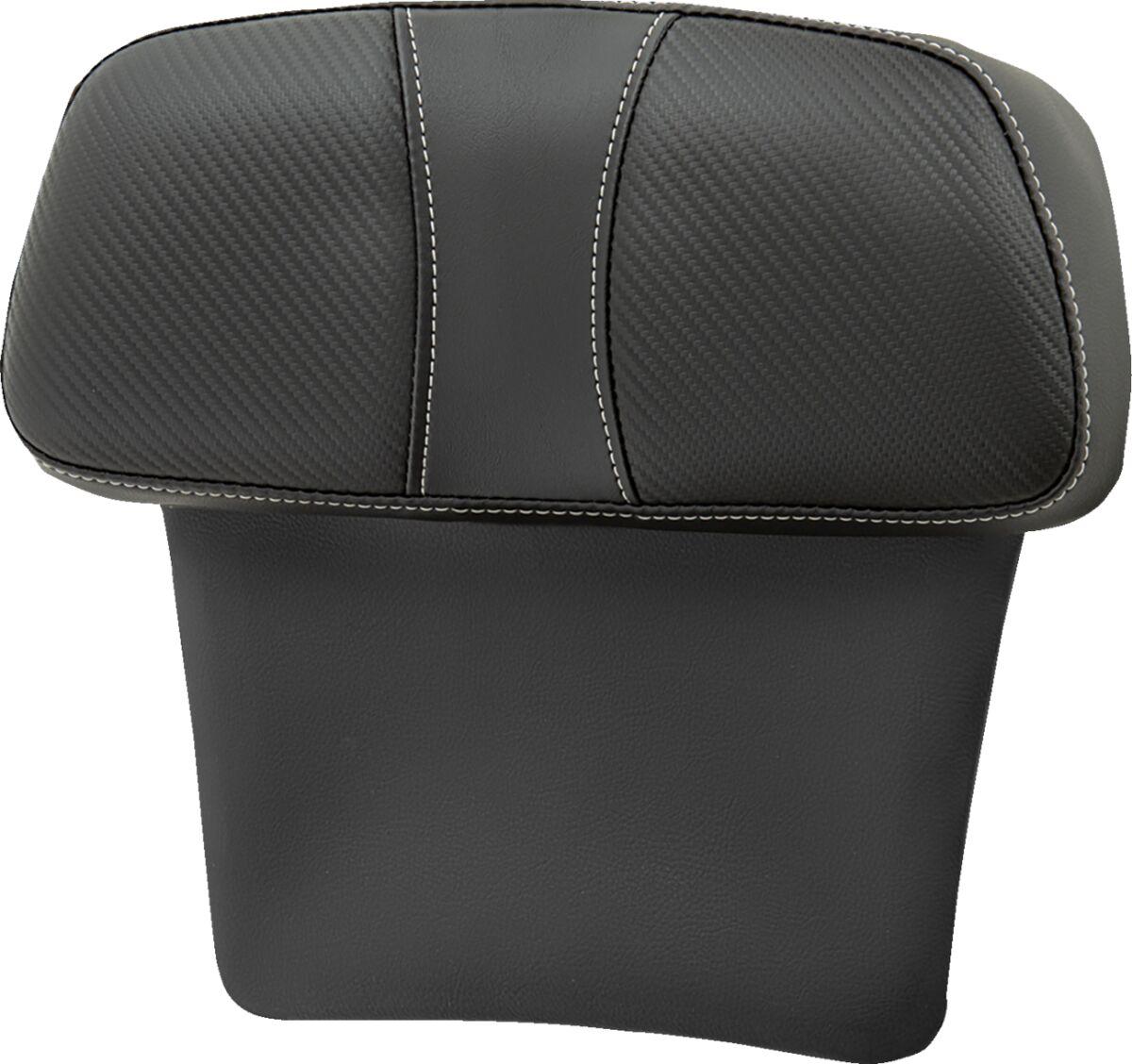814-07-CPACK-D - Saddlemen Chopped Tour Pak Carbon Fibre Backrest Pad For Harley Davidson FLH 1868 ABS 2021 - Black