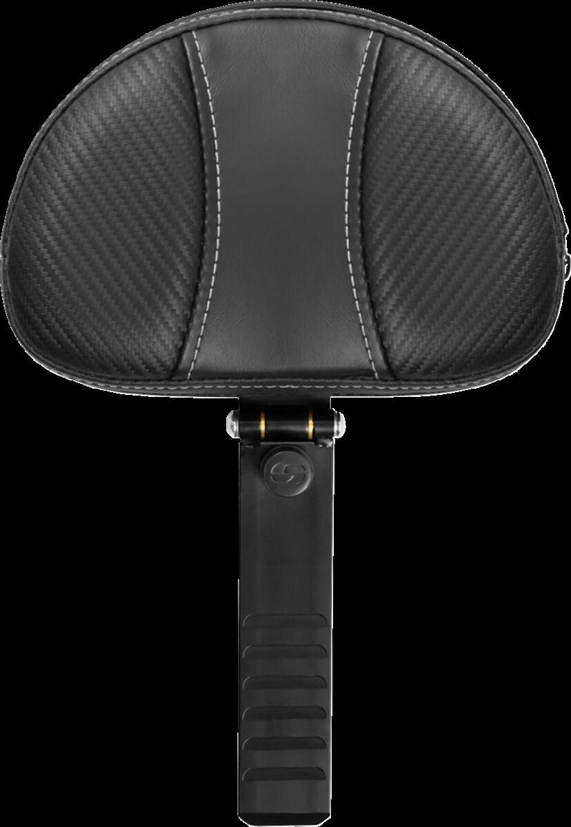 15708D - Saddlemen Mini Contoured Carbon Fibre Backrest For Harley Davidson RH 1250S ABS Sportster S 2021-2022 - Black