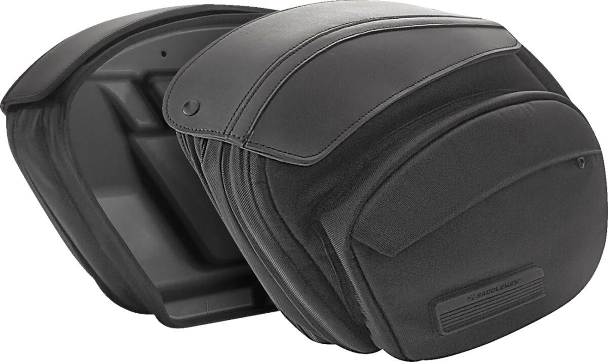 EX000968S - Saddlemen DXT Saddlebags For Harley Davidson FLFBS 1868 2022-2024 - Black