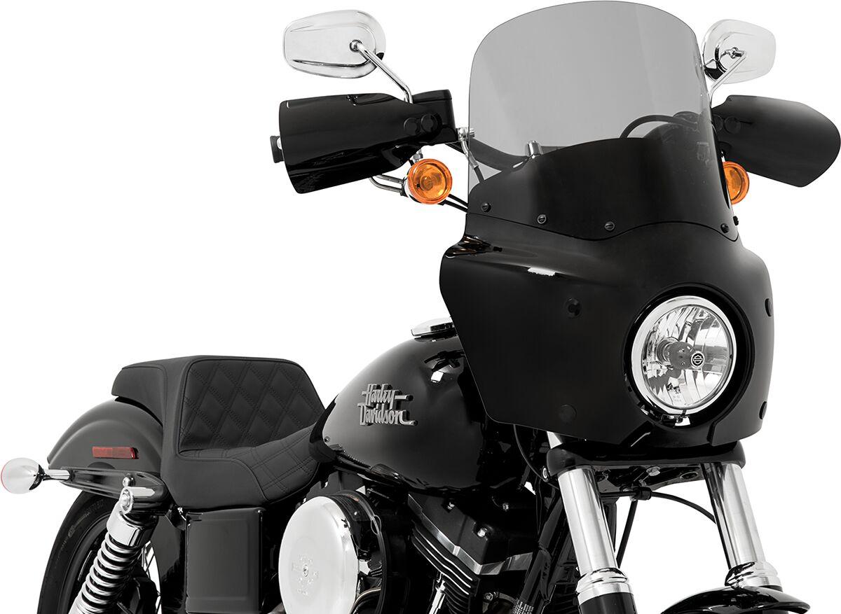 MEP86812 - Memphis Shades Road Warrior Windshield For Harley Davidson FLHR 1340 1994-1998 33 cm (13") - Black/Smoke