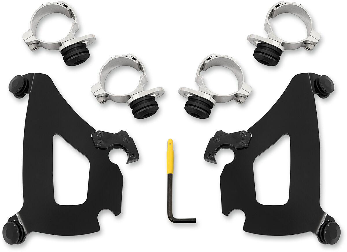 MEB2026 - Memphis Shades Bullet Fairing Mount Kit For Indian Scout 60 ABS 2016-2024 - Black