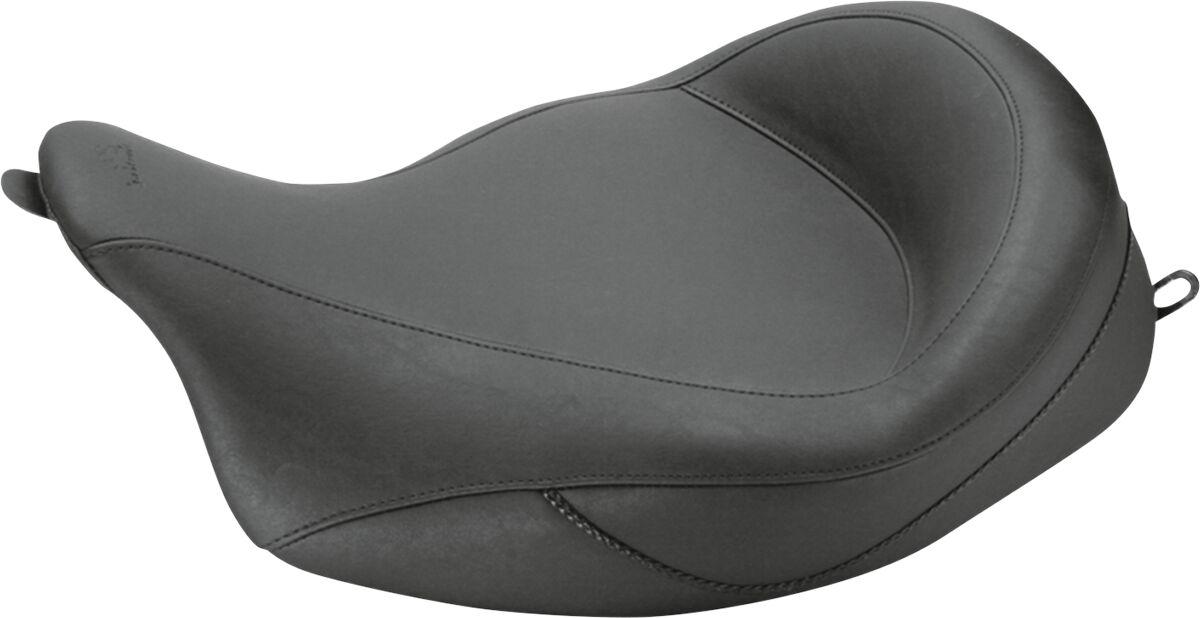 76067 - Mustang Super Wide Solo Vinyl Seat For Harley Davidson FLHR 1584 2008 - Black