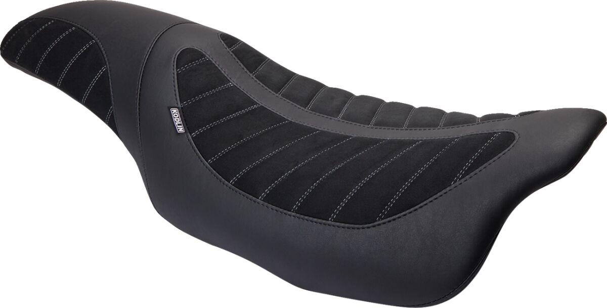 76292 - Mustang Kodlin Signature Series One Piece Seat For Harley Davidson FLHR 1584 2008 - Black