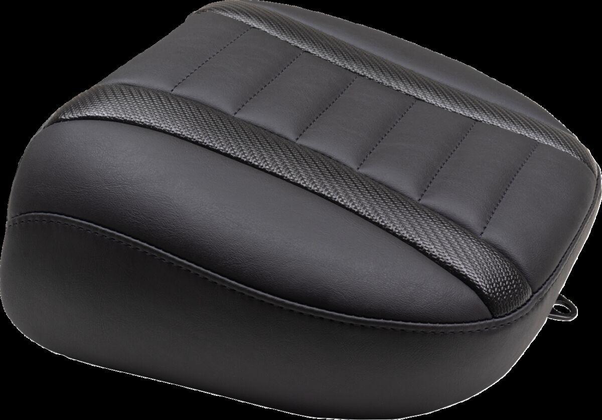 88402 - Mustang Deluxe Touring Passenger Carbon Fibre Seat For Harley Davidson FLHTK 1868 2023-2024 - Black