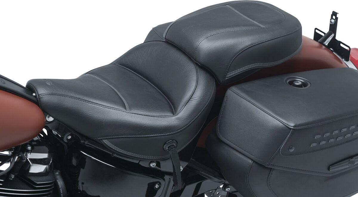 75881 - Mustang Max Profile Passenger Touring Seat For Harley Davidson FLDE 1750 2018-2020 - Black
