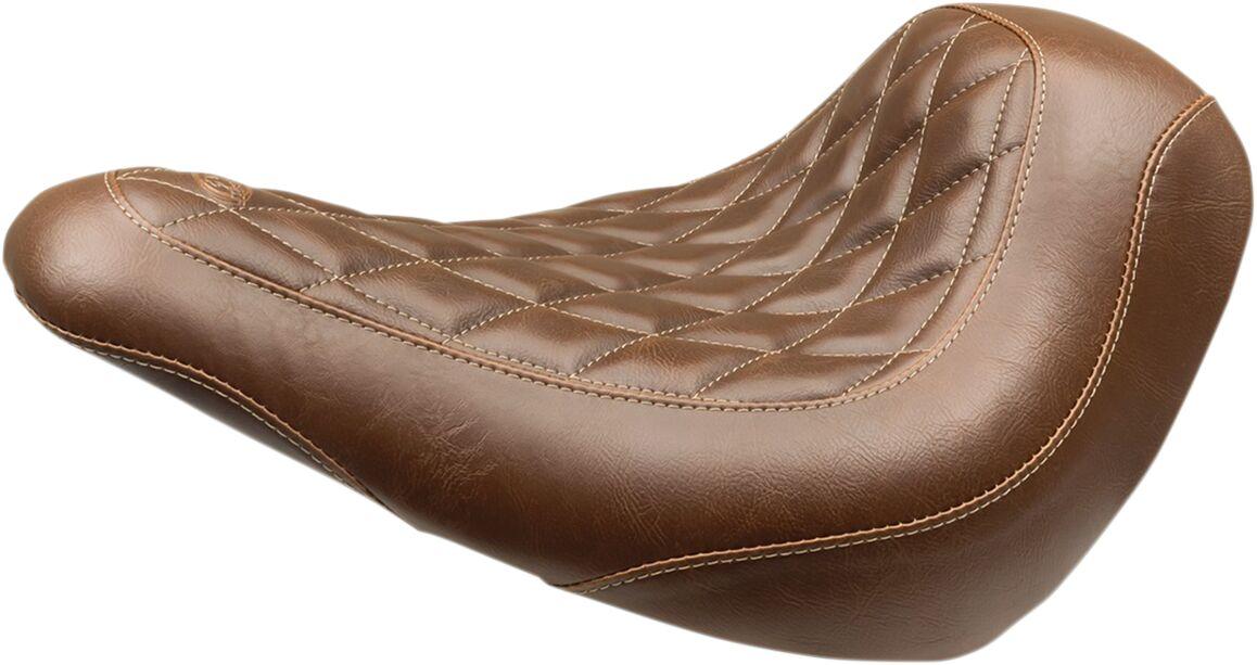 83041 - Mustang Wide Tripper Solo Seat For Harley Davidson FLSB 1750 2018-2021 - Brown