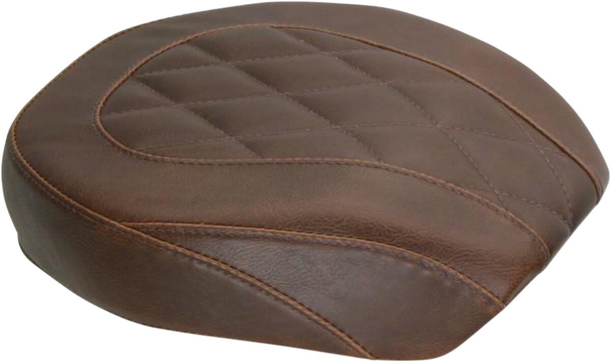 76709 - Mustang Wide Tripper Forward Solo and Rear Seat For Harley Davidson FLD 1690 2014-2016 - Brown