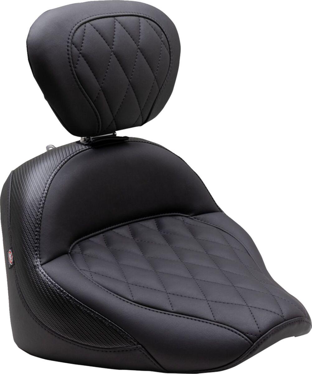 89740 - Mustang Standard Touring Solo Seat For Indian Chief 111 ABS 2022-2026 - Black