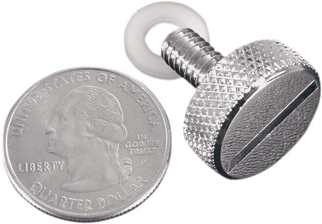 78044 - Mustang Quarter Turn Seat Thumb Screw Kit For Harley Davidson F 1200 1946-1952 - Chrome