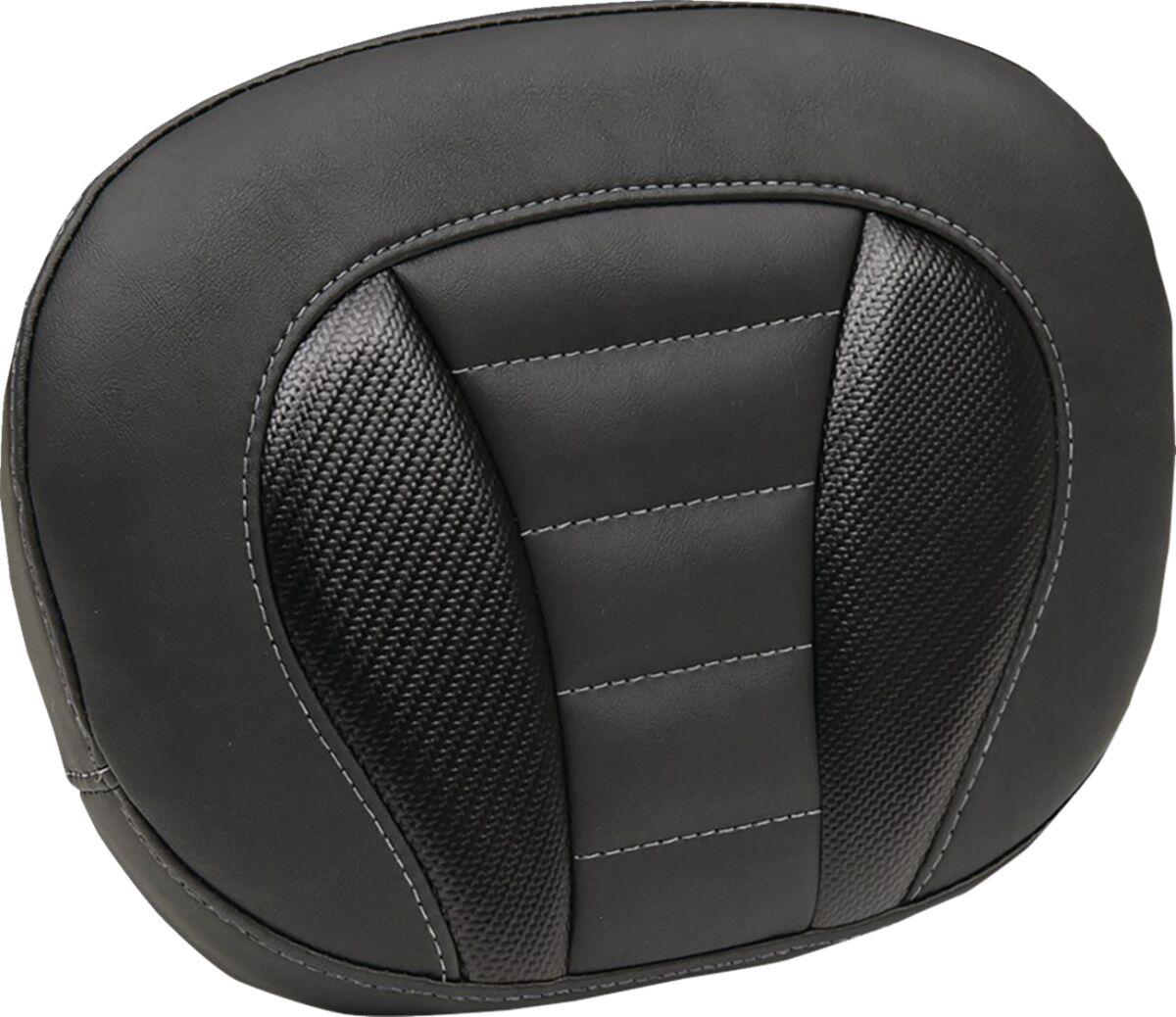89015GM - Mustang Deluxe Sissy Bar Pad For Harley Davidson FLHX 1923 2024-2026 - Black/Grey
