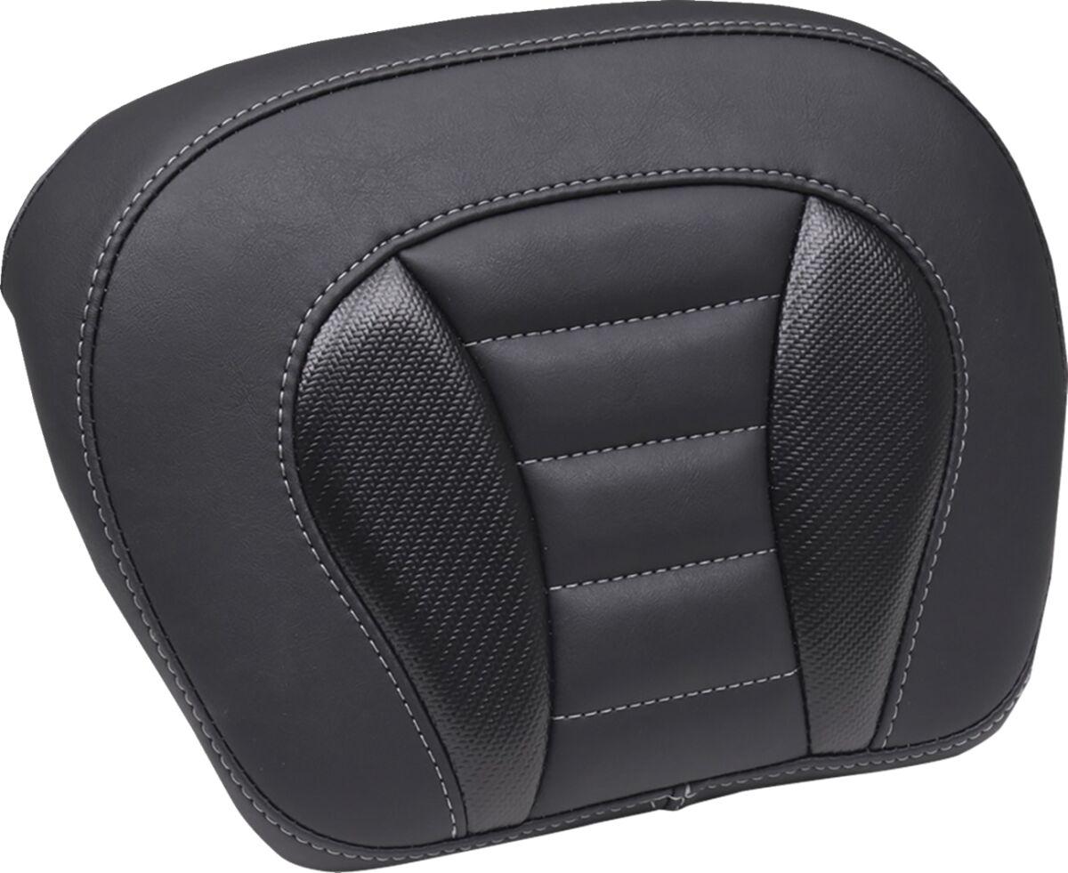 88405GM - Mustang Deluxe Touring Chopped Tour Pack Sissy Bar Pad For Harley Davidson FLHX 1923 2024-2026 - Black/Grey