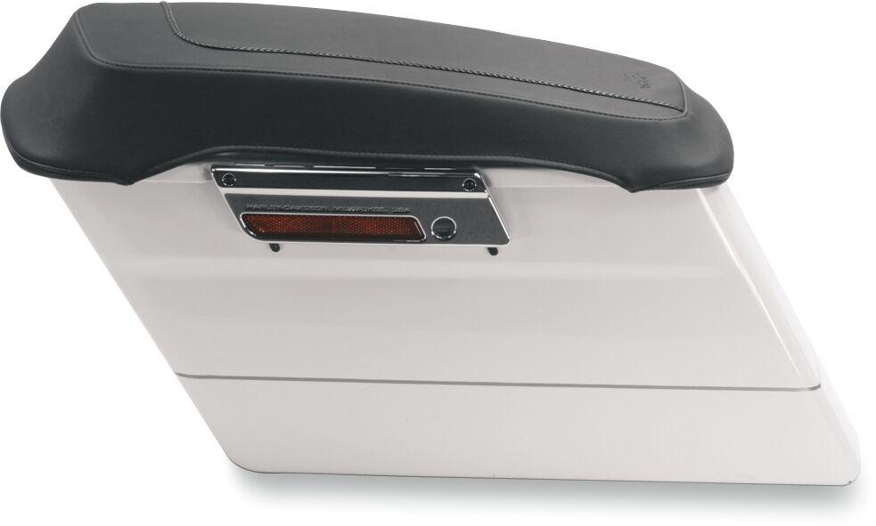 77604 - Mustang Saddlebag Lid Covers For Harley Davidson FLHR 1340 1994-1998 - Black