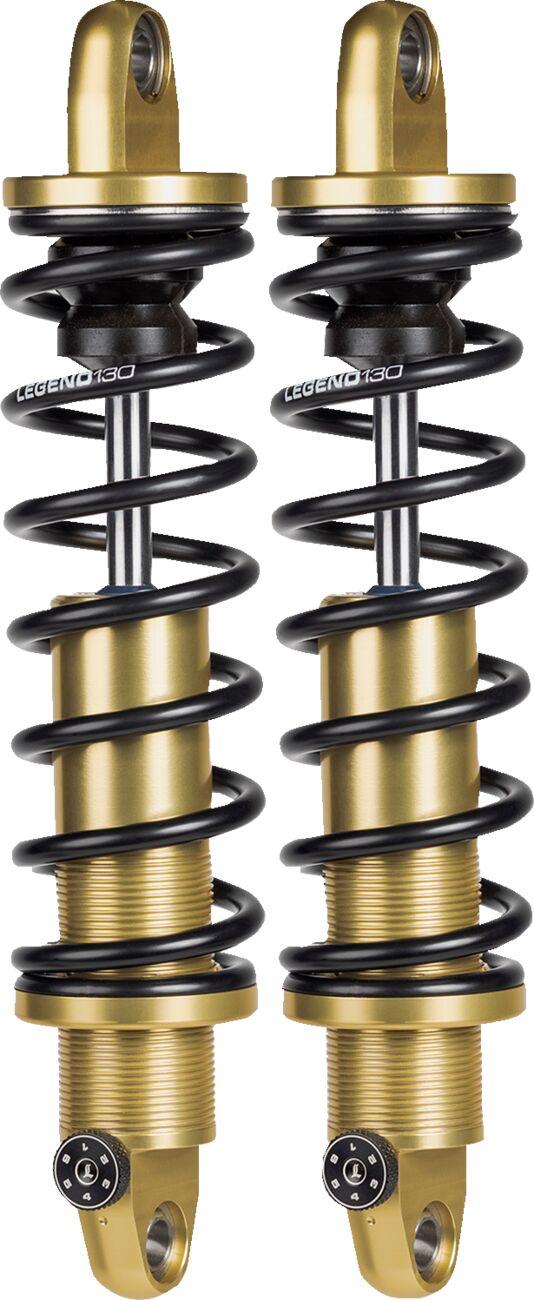 1310-1741 - Legend Suspension Revo-A Coil Suspension Shocks For Harley Davidson FLHR 1450 1999-2003 Rear 330.00mm (13.00") - Gold