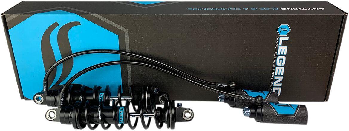 1310-1889 - Legend Suspension REVO ARC Remote Reservoir FL Coil Suspension For Harley Davidson FLHR 1690 Rear 356.00 mm (14.00") - Black