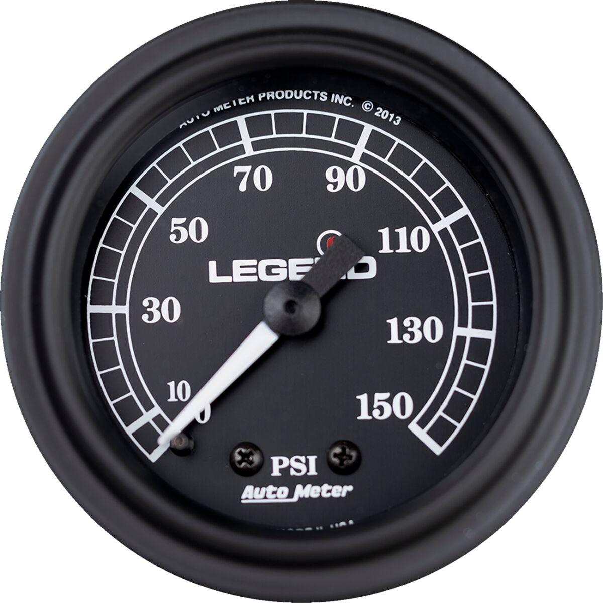 2212-0484 - Legend Suspension Fairing Mounted LED Backlit PSI Gauge For Harley Davidson FLHT 1450 1999-2003