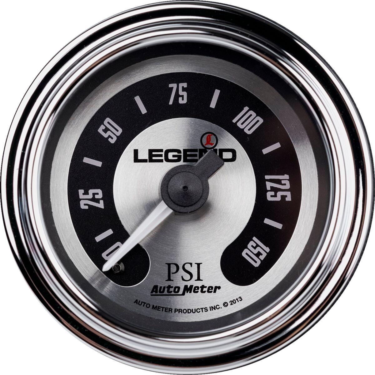 2212-0492 - Legend Suspension Fairing Mounted LED Backlit PSI Gauge For Harley Davidson FLHT 1450 1999-2003