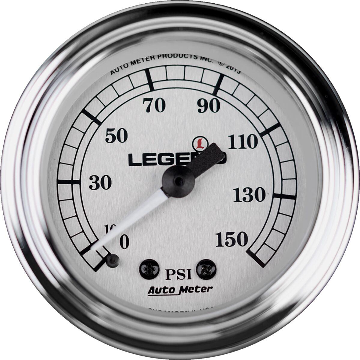 2212-0485 - Legend Suspension Fairing Mounted LED Backlit PSI Gauge For Harley Davidson FLHT 1450 1999-2003
