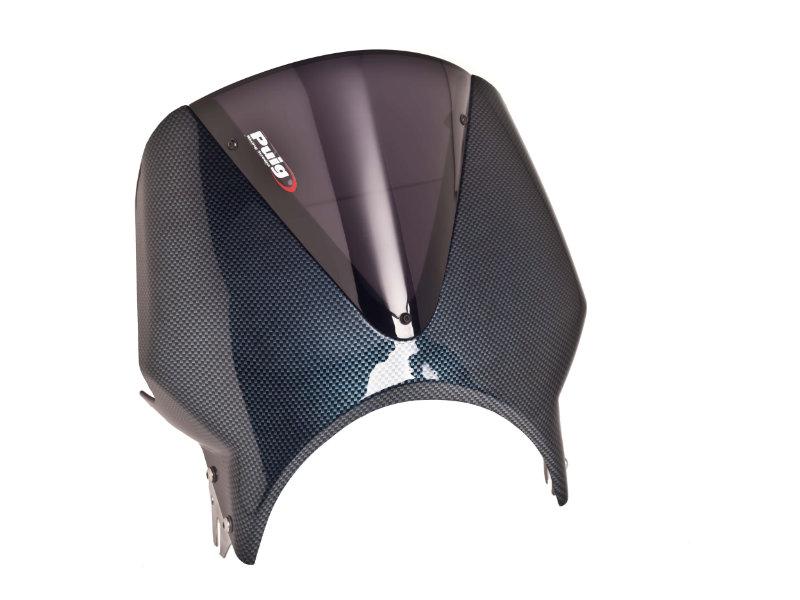 003CF - Puig Carbon Look Fairing with Vision Screen For Suzuki 125 XT 1999-2000 - Dark Smoke