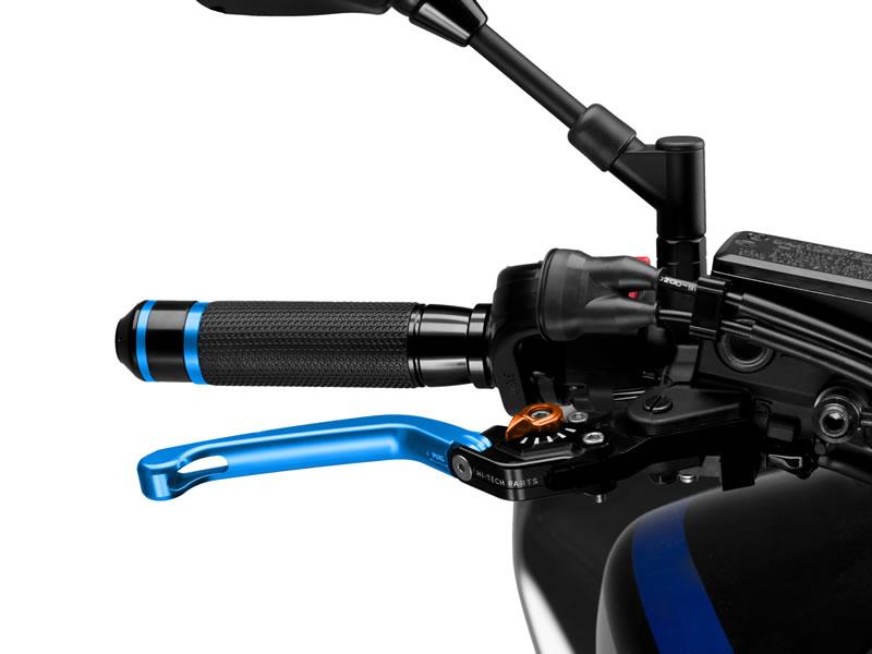 110AT - Puig Folding V3 Brake Lever For Ducati 1098 2007-2008 - Blue With Orange Selector