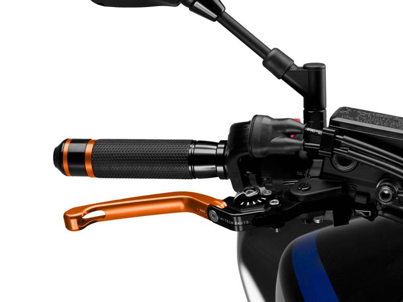 110TN - Puig Folding V3 Brake Lever For Ducati 1098 2007-2008 - Orange With Black Selector