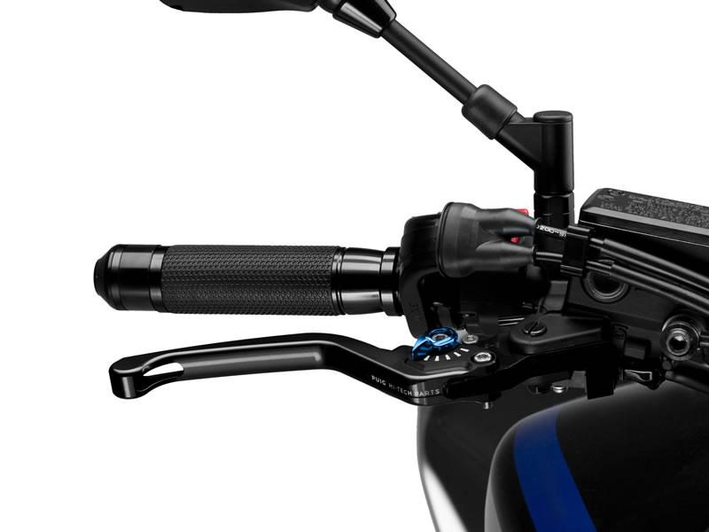 120NA - Puig Fixed V3 Brake Lever For Ducati 1098 2007-2008 - Black With Blue Selector
