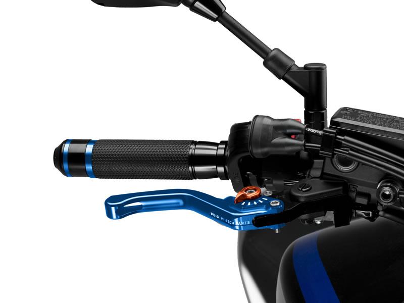 130AT - Puig Short V3 Brake Lever For Ducati 1098 2007-2008 - Blue With Orange Selector