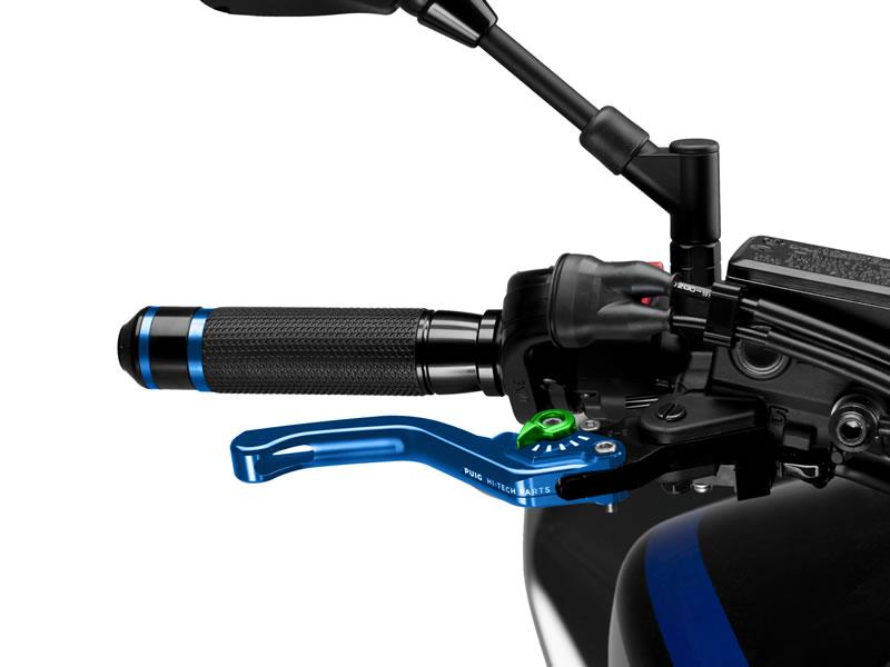 130AV - Puig Short V3 Brake Lever For Ducati 1098 2007-2008 - Blue With Green Selector