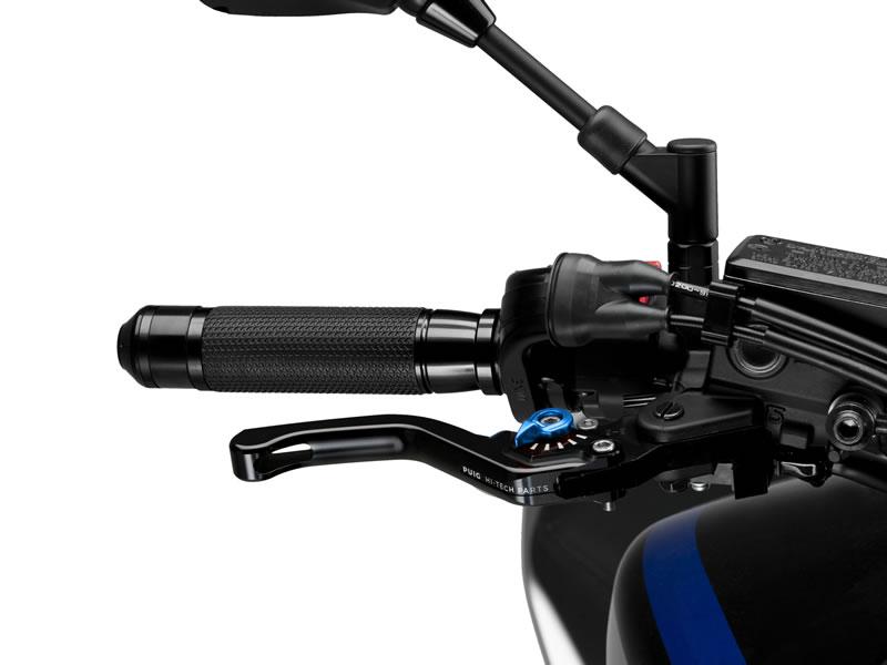 130NA - Puig Short V3 Brake Lever For Ducati 1098 2007-2008 - Black With Blue Selector