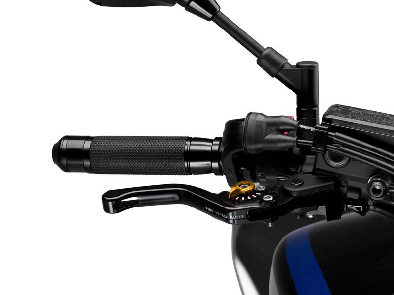 130NO - Puig Short V3 Brake Lever For Ducati 1098 2007-2008 - Black With Gold Selector