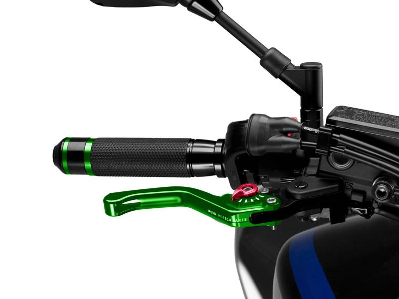 130VR - Puig Short V3 Brake Lever For Ducati 1098 2007-2008 - Green With Red Selector