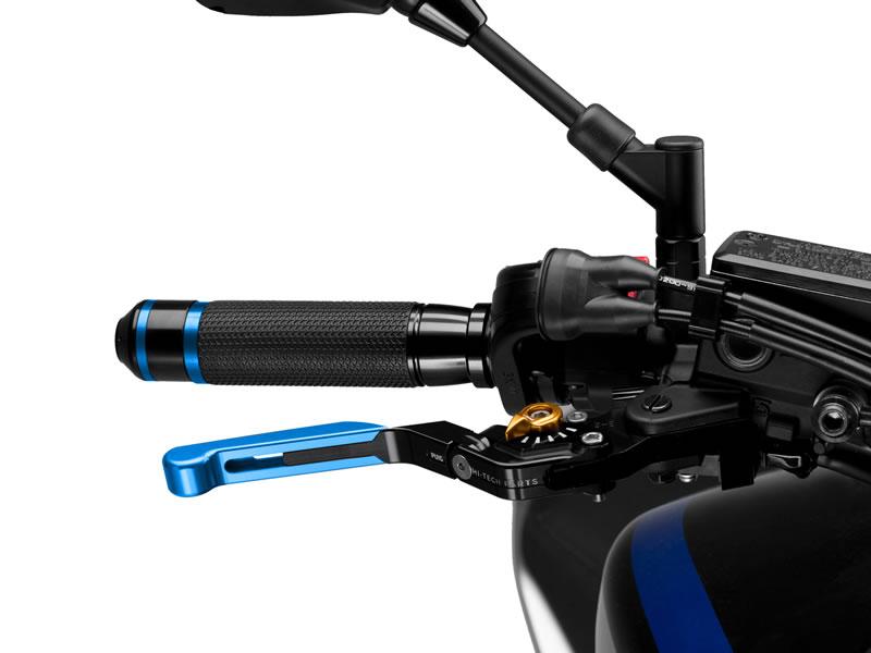 14ANO - Puig Extendable Folding V3 Brake Lever For Ducati 1098 2007-2008 - Blue Extender With Gold Selector