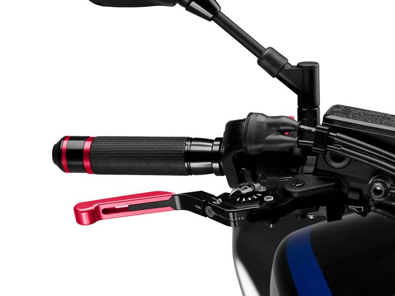 14RNN - Puig Extendable Folding V3 Brake Lever For Ducati 1098 2007-2008 - Red Extender With Black Selector