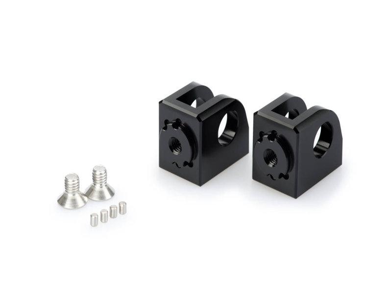 Puig Black 20235N - Adjustable Footpeg Adaptors For Kawasaki Ninja 1000 Sx 2020-2024