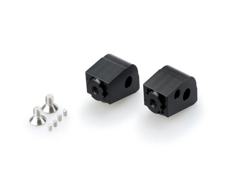 20257N - Puig Pillion Adjustable Footpeg Adaptors For KTM 1290 Super Adventure R 2021-2024 - Black