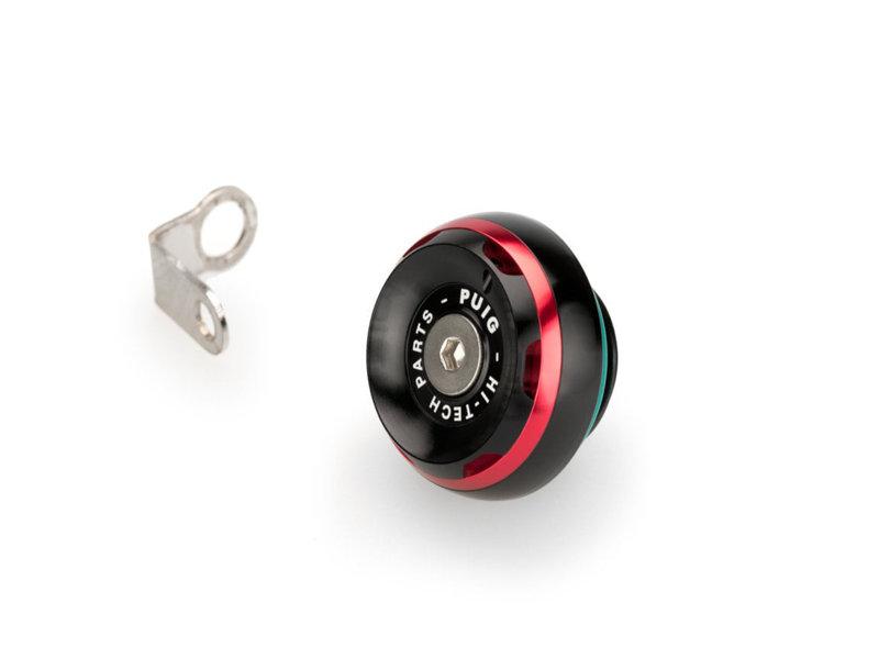 20340R - Puig Engine Oil Filler Cap For Ducati 1299 Panigale 2015-2017 - Red