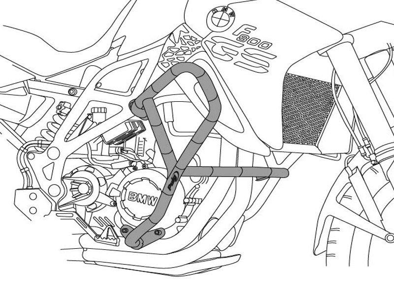 20384N - Puig Engine Guard For Triumph Tiger 900 2020-2023 - Black