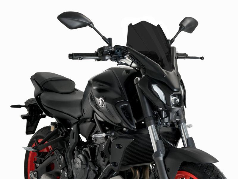 Puig Dark Smoke 20619F - New Generation Touring Screen For Yamaha Mt-07 2021-2024