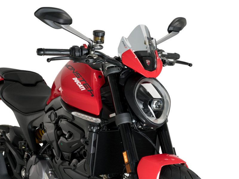20688H - Puig Sport Screen For Ducati Monster 937 2021-2025 - Light Smoke
