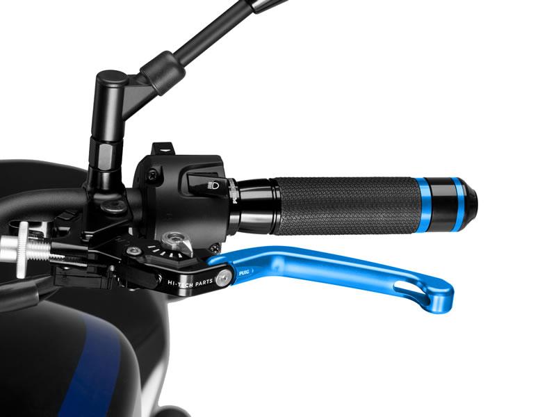 210AP - Puig Folding V3 Clutch Lever For Ducati 1098 2007-2008 - Blue With Silver Selector