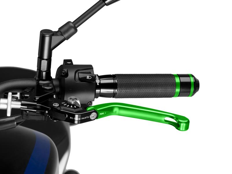210VP - Puig Folding V3 Clutch Lever For Ducati 1098 2007-2008 - Green With Silver Selector